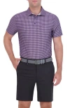Ben Sherman Optic Geo Tech Jersey Golf Polo In Purple