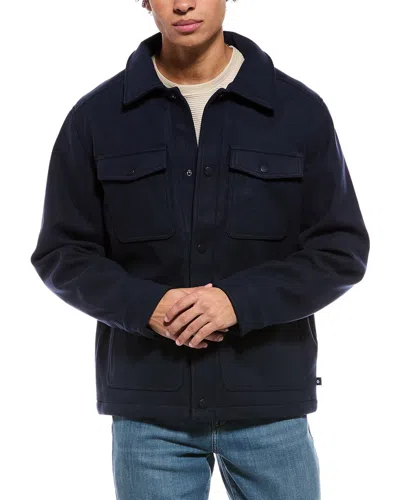 Ben Sherman Shirt Collar Jacket In Navy