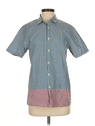 Pre-owned Ben Sherman Short Sleeve Button Down Shirt In Blue