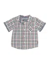 Ben Sherman Short Sleeve Button Down Shirt In Gray