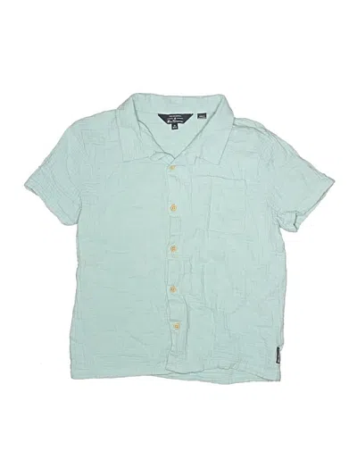 Pre-owned Ben Sherman Kids' Short Sleeve Button Down Shirt In Teal