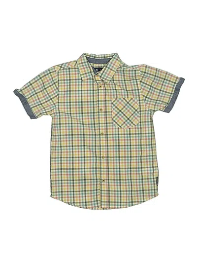 Pre-owned Ben Sherman Kids' Short Sleeve Button Down Shirt In Yellow
