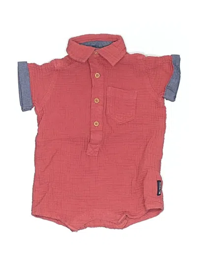 Pre-owned Ben Sherman Babies' Short Sleeve Onesie In Red