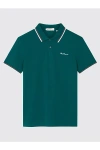 Ben Sherman Signature Cotton Pique Polo Shirt Top In Jade, Men's At Urban Outfitters