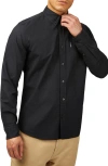 Ben Sherman Signature Organic Cotton Oxford Button-down Shirt In Black