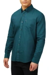 Ben Sherman Signature Organic Cotton Oxford Button-down Shirt In Jade