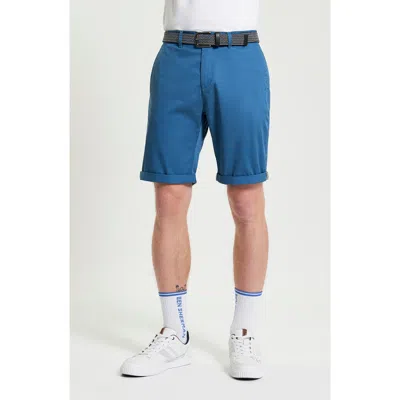 Ben Sherman Signature Stretch Twill Chino Shorts In Airforce Blue