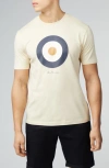 Ben Sherman Signature Target Graphic T-shirt In Cream