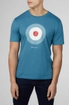 Ben Sherman Signature Target Graphic T-shirt In Teal