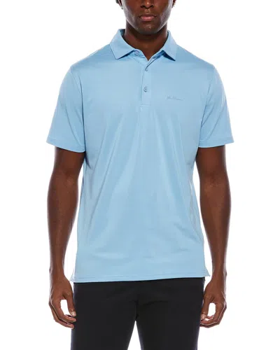 Ben Sherman Solid Air Pique Sports Fit Polo Shirt In Blue
