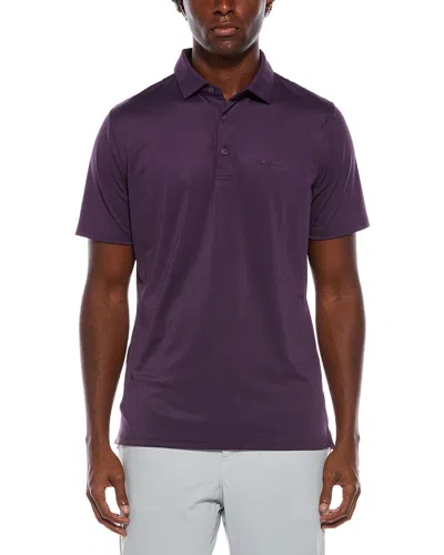 Ben Sherman Solid Air Pique Sports Fit Polo Shirt In Purple