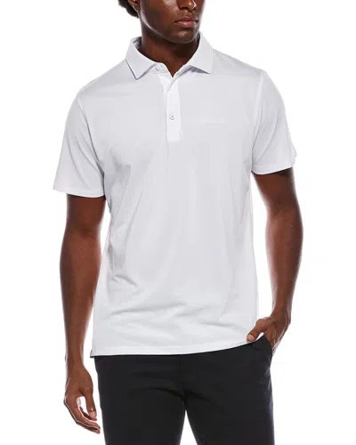 Ben Sherman Solid Air Pique Sports Fit Polo Shirt In White