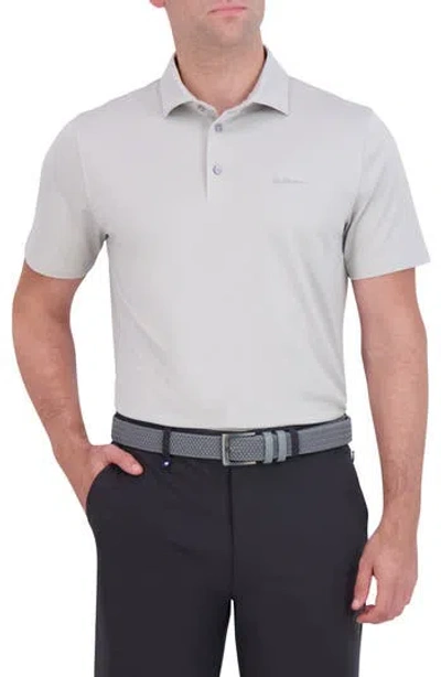 Ben Sherman Solid Tech Pique Sports Fit Polo In Light Grey