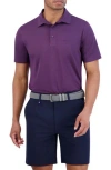 Ben Sherman Solid Tech Pique Sports Fit Polo In Purple