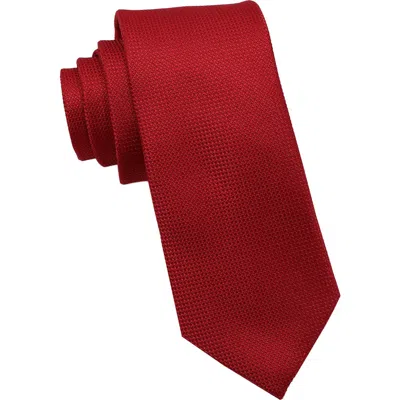 Ben Sherman Solid Textured Tie In Red