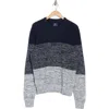 Ben Sherman Space Dye Crewneck Sweater In Navy Blazer