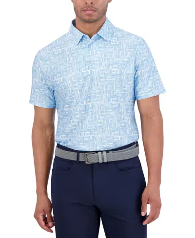 Ben Sherman Sport Radio Stack Tech Jersey Sports Fit Polo In Light Blue