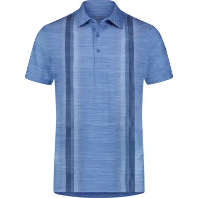 Ben Sherman Sports Fit Stripe Tech Jersey Golf Polo In Blue