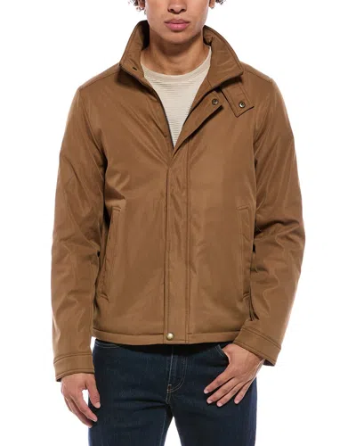 Ben Sherman Stand Collar Jacket In Brown