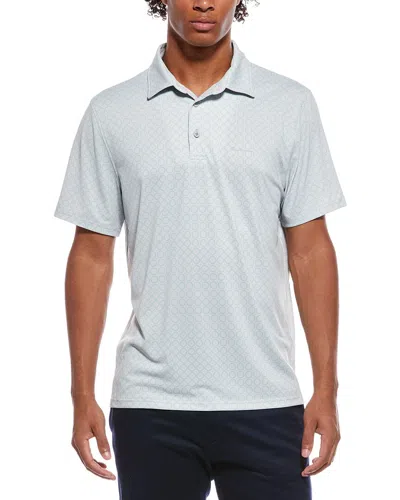 Ben Sherman Stipple Spot Tech Jersey Sport Fit Polo Shirt In Gray
