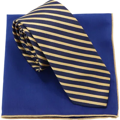 Ben Sherman Stripe Tie & Pocket Square Box Set