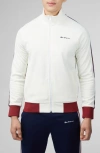 Ben Sherman Taped Tricot Track Jacket In Ivory