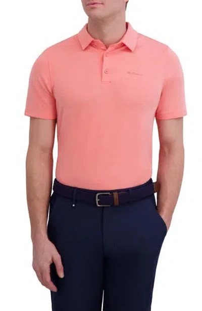 Ben Sherman Terry Tech Jersey Golf Polo In Orange