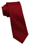 Ben Sherman Textured Silk Tie In Red