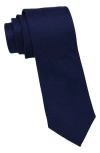 Ben Sherman Textured Silk Tie In Blue