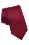 Ben Sherman Textured Silk Tie In Blue