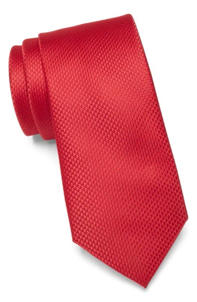 Ben Sherman Textured Solid Tie In Red