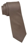 Ben Sherman Textured Solid Tie In Brown
