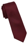 Ben Sherman Textured Solid Tie In Red