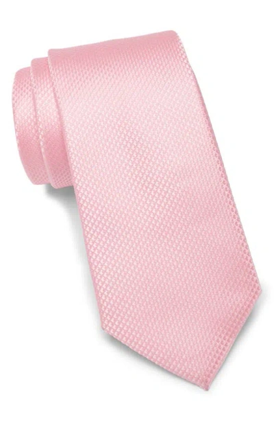 Ben Sherman Textured Solid Tie In Pink