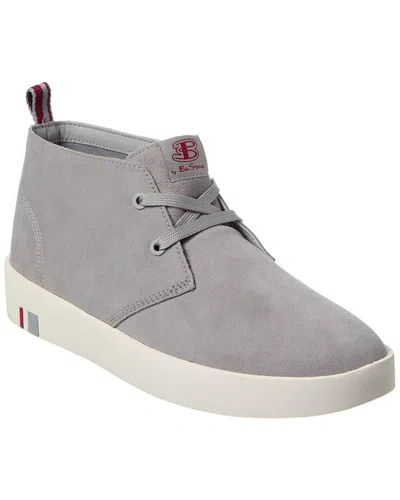 Ben Sherman Thames Suede Sneaker In White