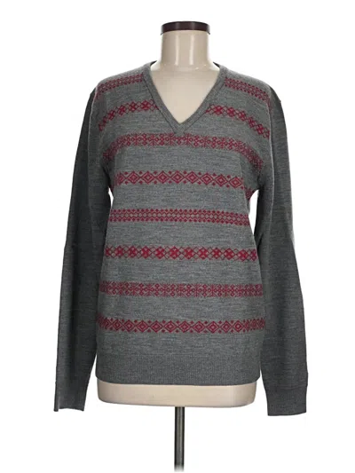 Pre-owned Ben Sherman Wool Pullover Sweater In Gray