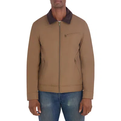 Ben Sherman Zip Front Harrington Jacket In Nude