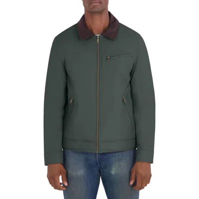 Ben Sherman Zip Front Harrington Jacket In Green
