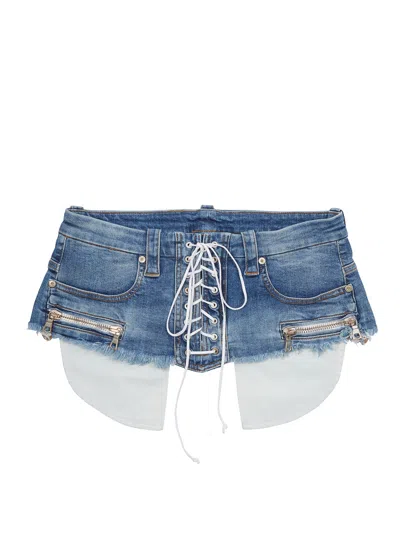 Ben Taverniti Unravel Project Ben Taverniti Unravel Denim Lace Up Belt