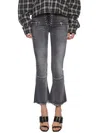 Ben Taverniti Unravel Project Ben Taverniti Unravel Flared Jeans Lace Raw Cut