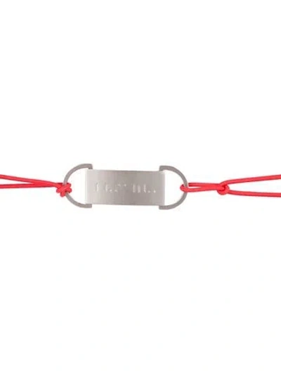 Pre-owned Ben Taverniti Unravel Project Canvas Belt In Red
