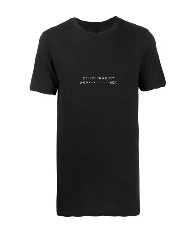 Ben Taverniti Unravel Project Contrast Logo T-shirt In Black