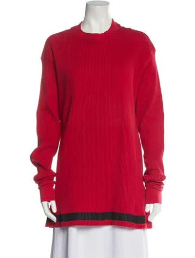 Pre-owned Ben Taverniti Unravel Project Crew Neck Sweater In Red