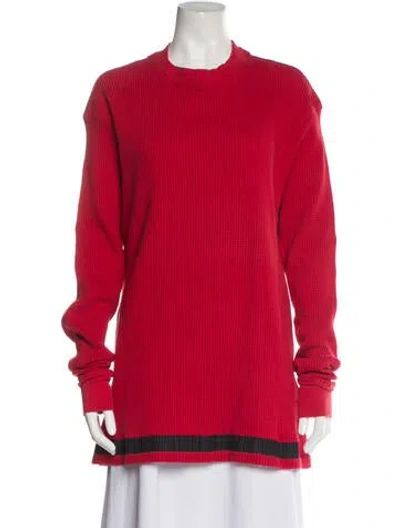 Pre-owned Ben Taverniti Unravel Project Crew Neck Sweater In Red