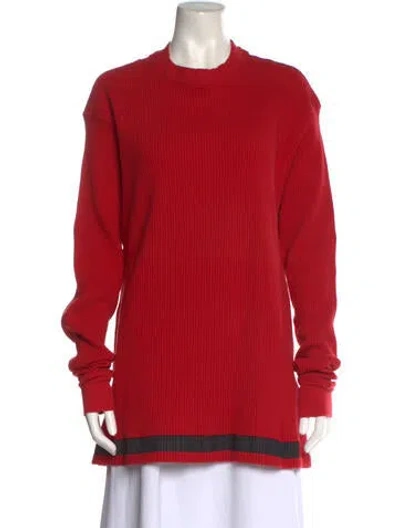 Pre-owned Ben Taverniti Unravel Project Crew Neck Sweater In Red