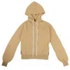 Ben Taverniti Unravel Project Cut Out Shoulder Hooded Sweatshirt - Tan In Brown