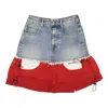 Ben Taverniti Unravel Project Denim Deconstructed Skirt - Blue In Blue