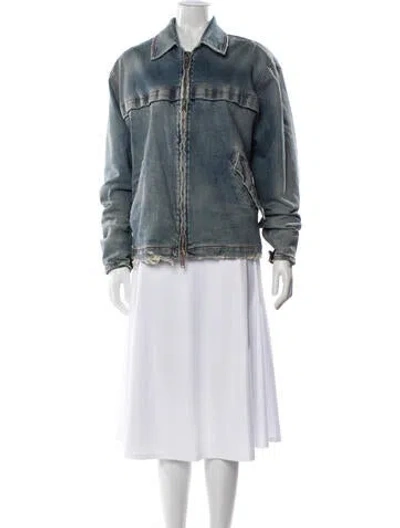 Pre-owned Ben Taverniti Unravel Project Denim Jacket In Blue