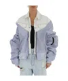 Ben Taverniti Unravel Project Denim Splicing Casual Jacket In Gray