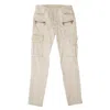 Ben Taverniti Unravel Project Denim Tie Up Jeans - White In Beige